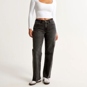 Abercrombie low rise baggy jean curve love SIZE 26S *BRAND NEW NEVER WORN*